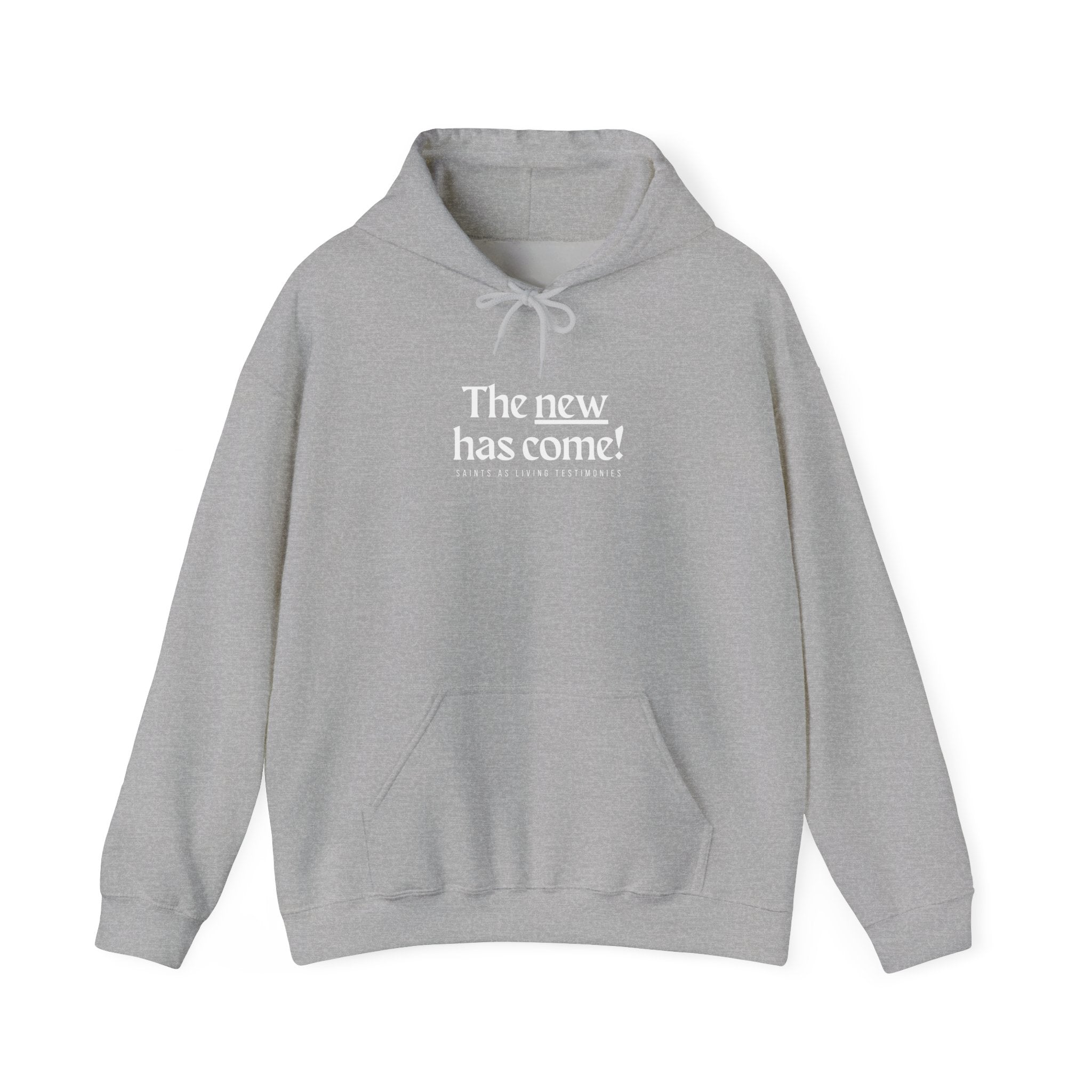 The New Has Come Hoodie — Inspirational Back-Print Sweatshirt