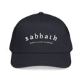 Sabbatical Embroidered Baseball Cap — Minimal White Mid-Profile Hat