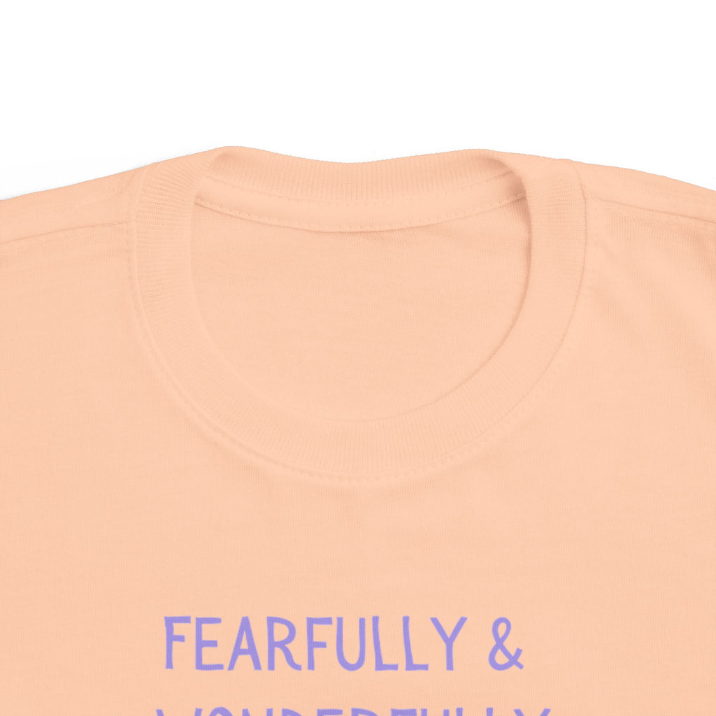 Toddler  Girl Tee — "Fearfully & Wonderfully Made" Kids Shirt