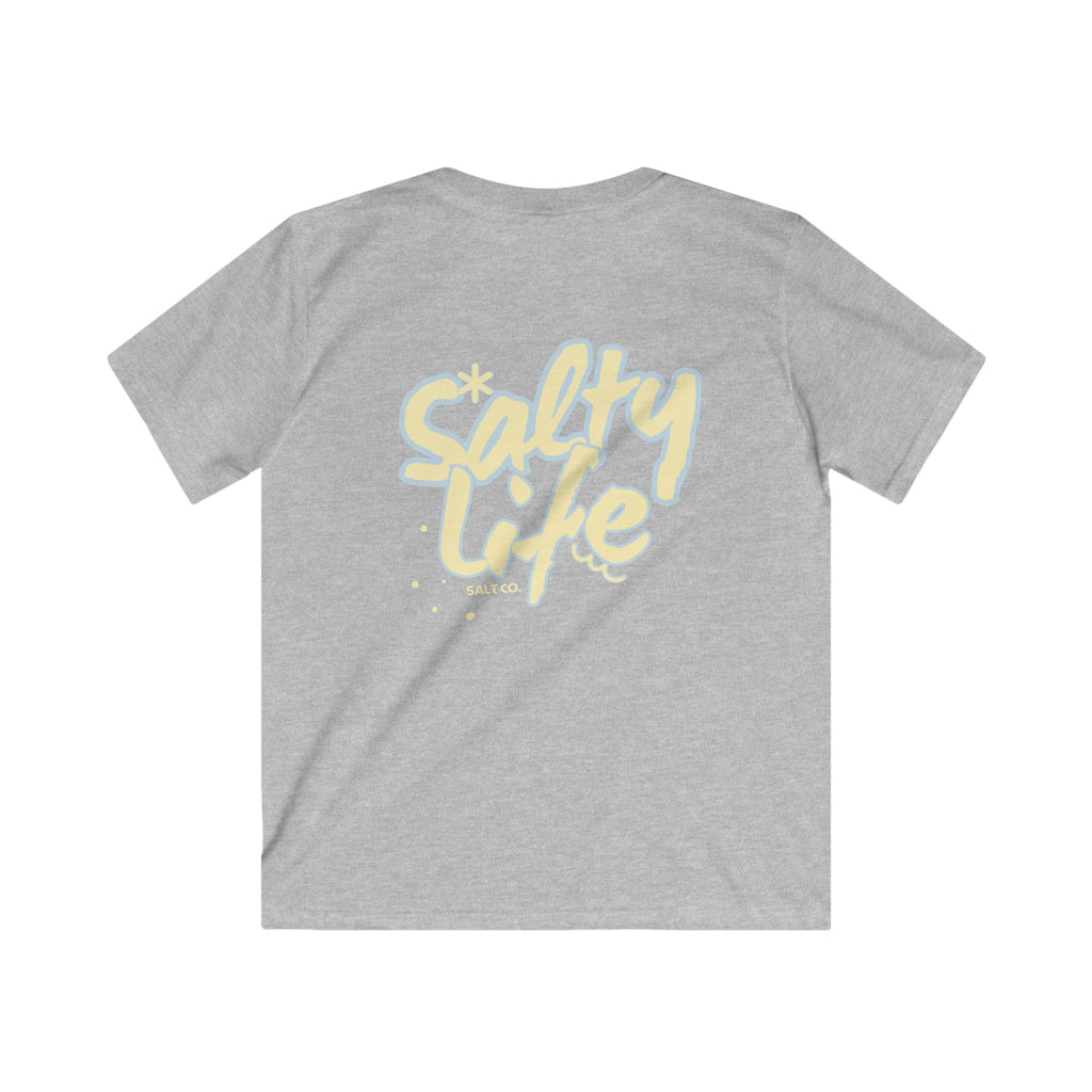Kids Tee — 'Salty Life' Beach Logo T‑Shirt (Salt Co.)