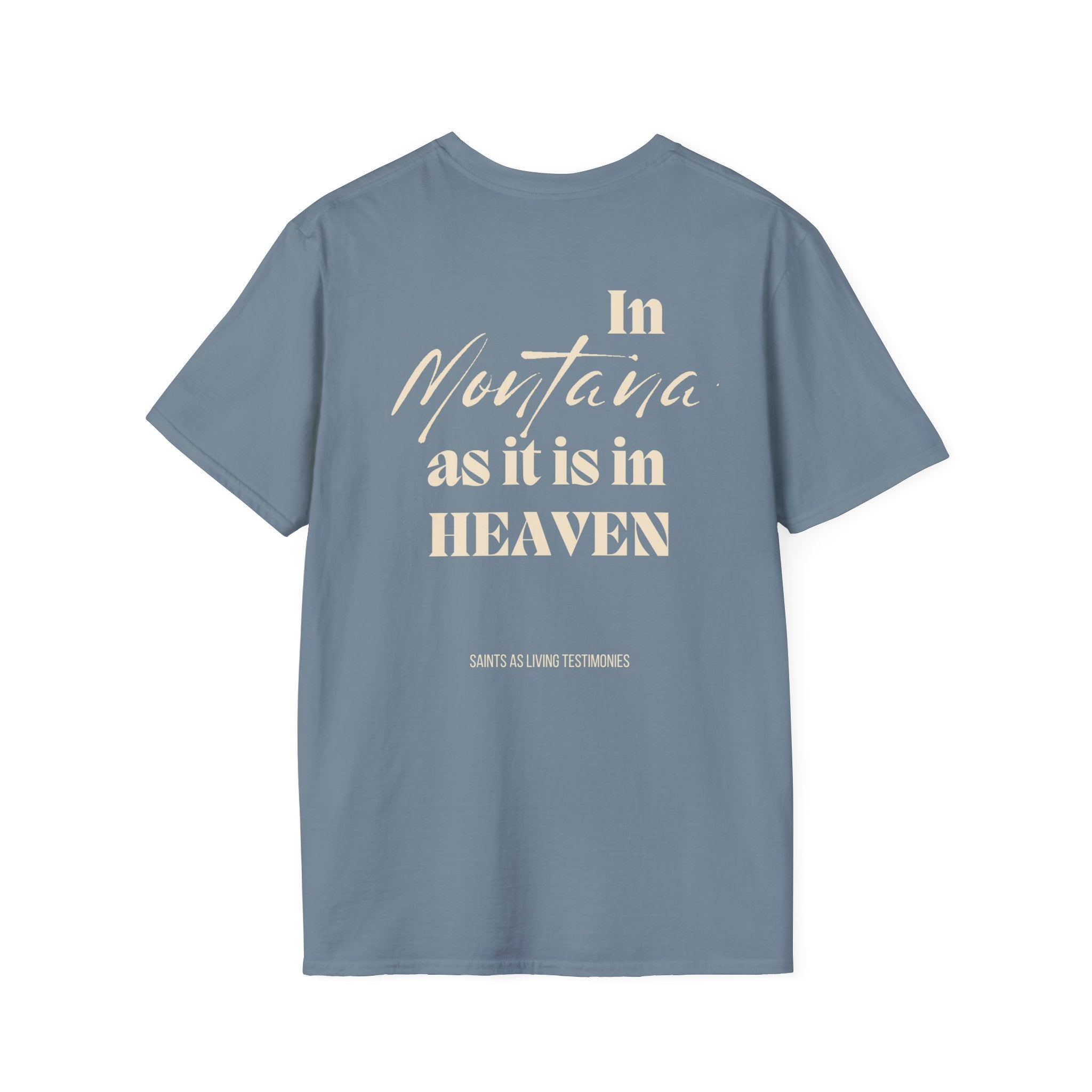 In Montana As It Is In Heaven T-Shirt — Salt Co. Rustic Christian Graphic Tee