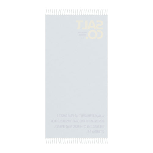 Boho Beach Towel — Salt Co. Christian Scripture 2 Timothy 2:8 Fringe Towel