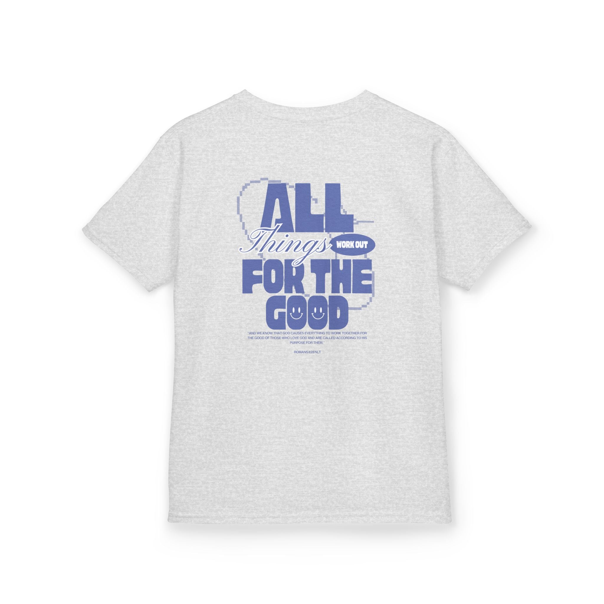 Kids T‑Shirt — "Salt Co." Front with “All Things Work For The Good” Back Graphic