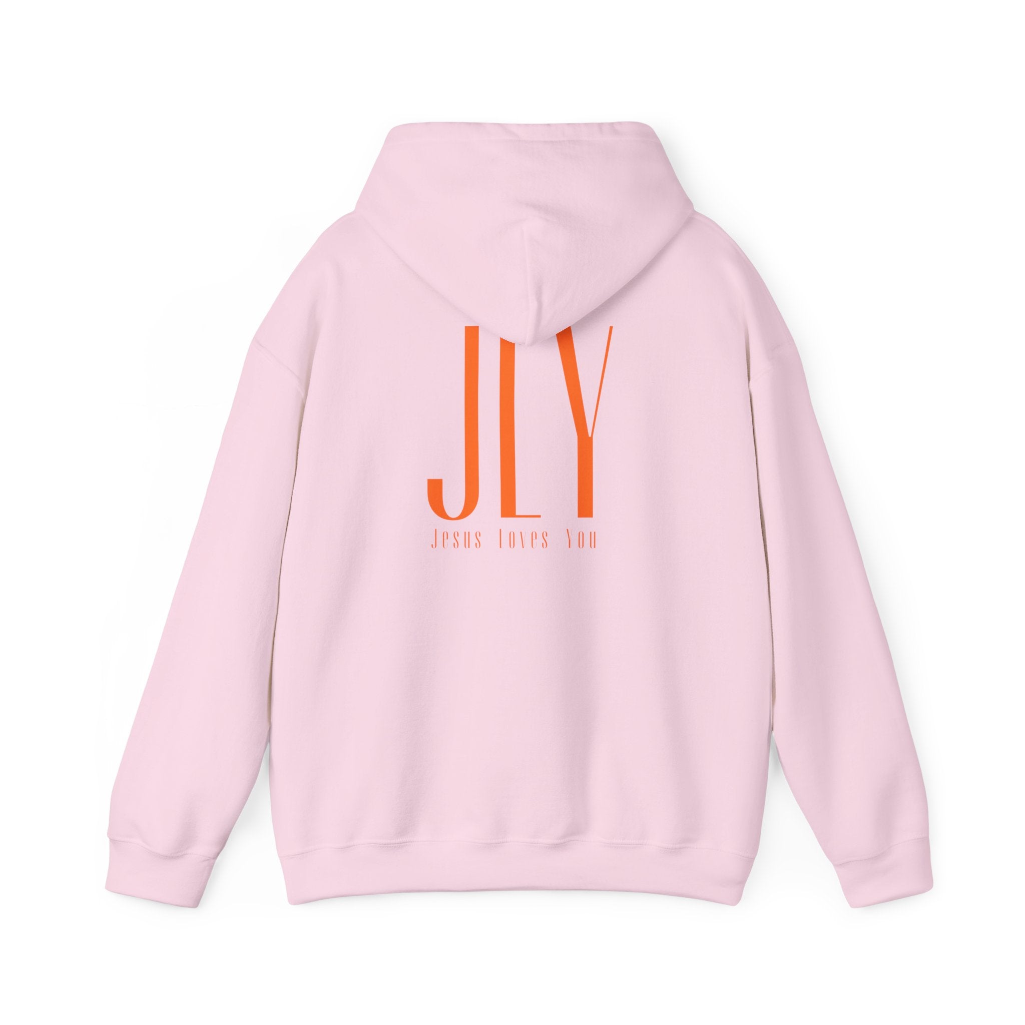 "JLY" Minimalist Hoodie — 'SMILO.' Front & JLY Back Graphic
