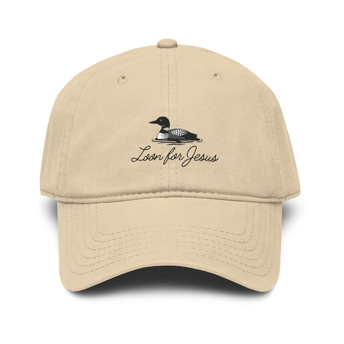 "Loon for Jesus" Embroidered Cap