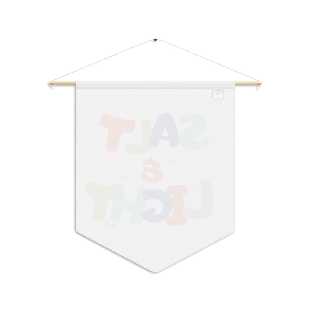 Pennant — "Salt & Light" Colorful Inspirational Wall Banner