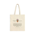Tote Bag — 'Bloom & Rejoice' Floral Gardening Canvas Tote