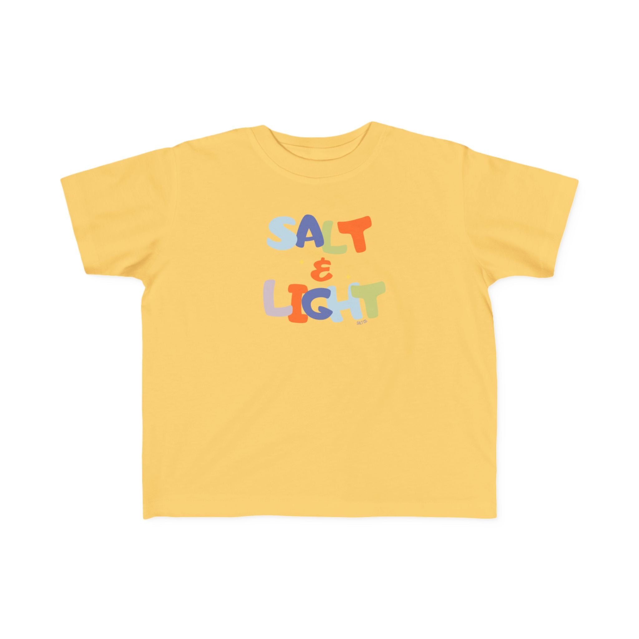 Salt & Light Toddler Tee — Colorful Christian Kids T‑Shirt