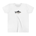 Youth T‑Shirt — Bass Fish Graphic with Matthew 4:19 Bible Verse Back