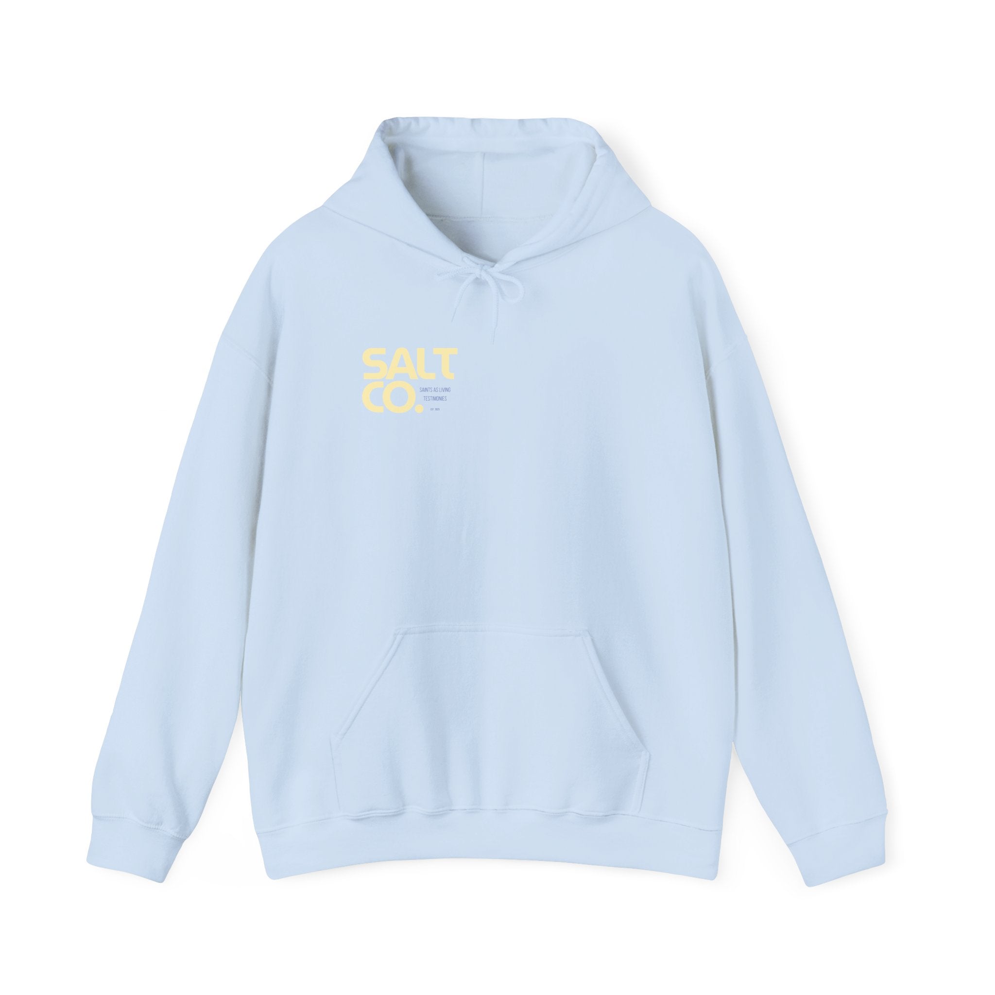 Salt Co. Minimal Logo Hoodie — Coastal-Inspired Neutral Pullover
