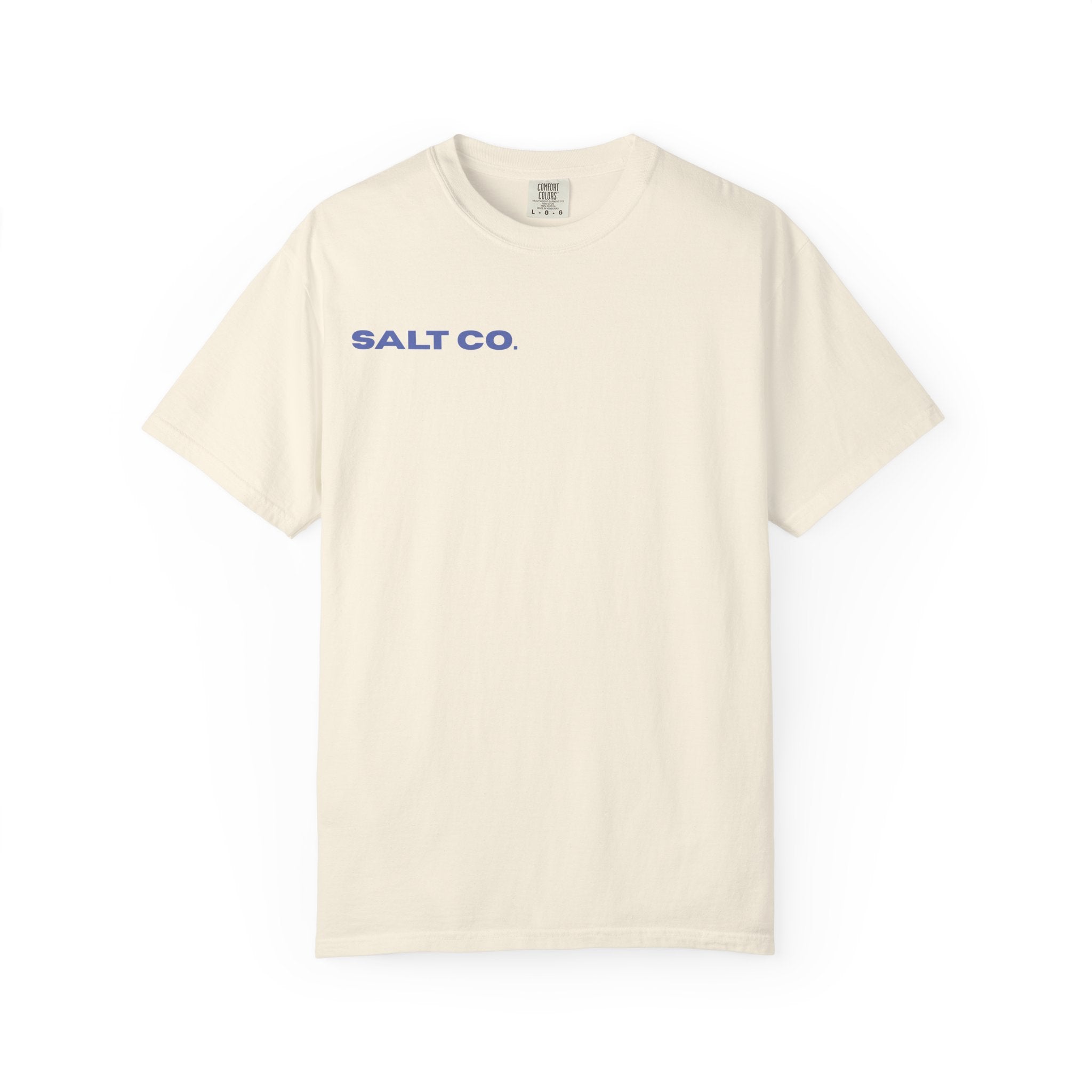 Salt Co. Minimalist Tee — "SAINTS AS LIVING TESTIMONIES" Back Print