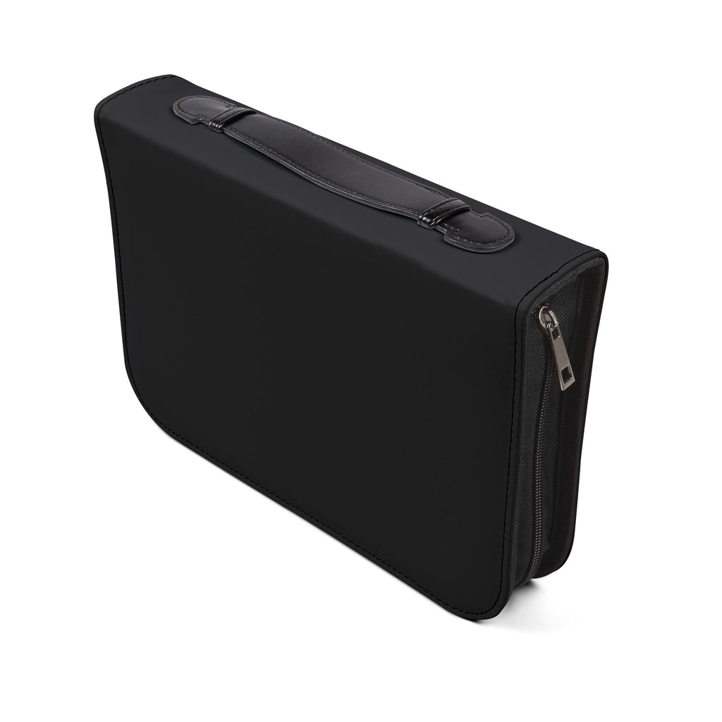 Bible Cover — "All Hail King Jesus" Zippered Bible Case, Christian Worship Gift