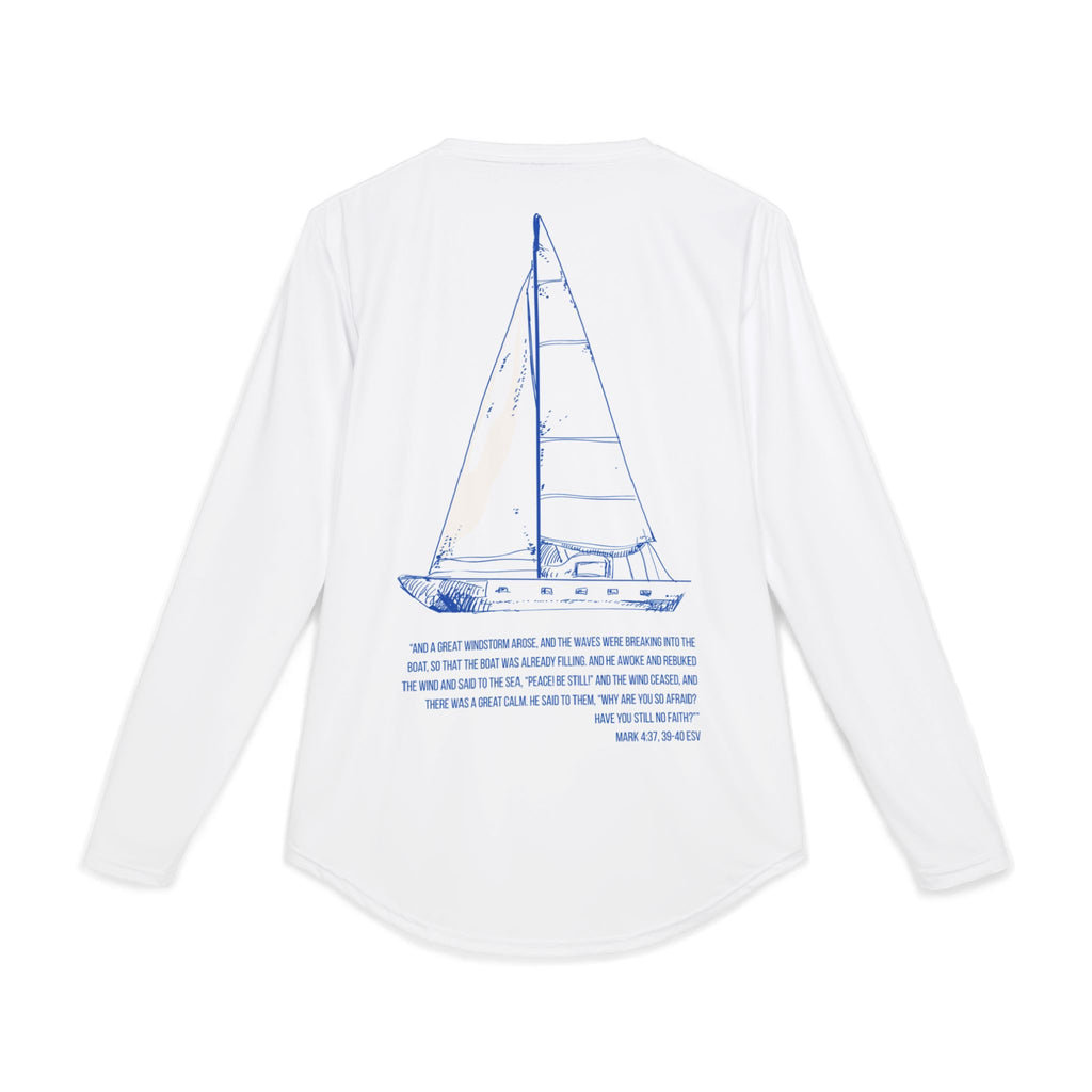 Men's UV Protection Long Sleeve Shirt — SALT Co. Sailboat Graphic (Sun Protection)