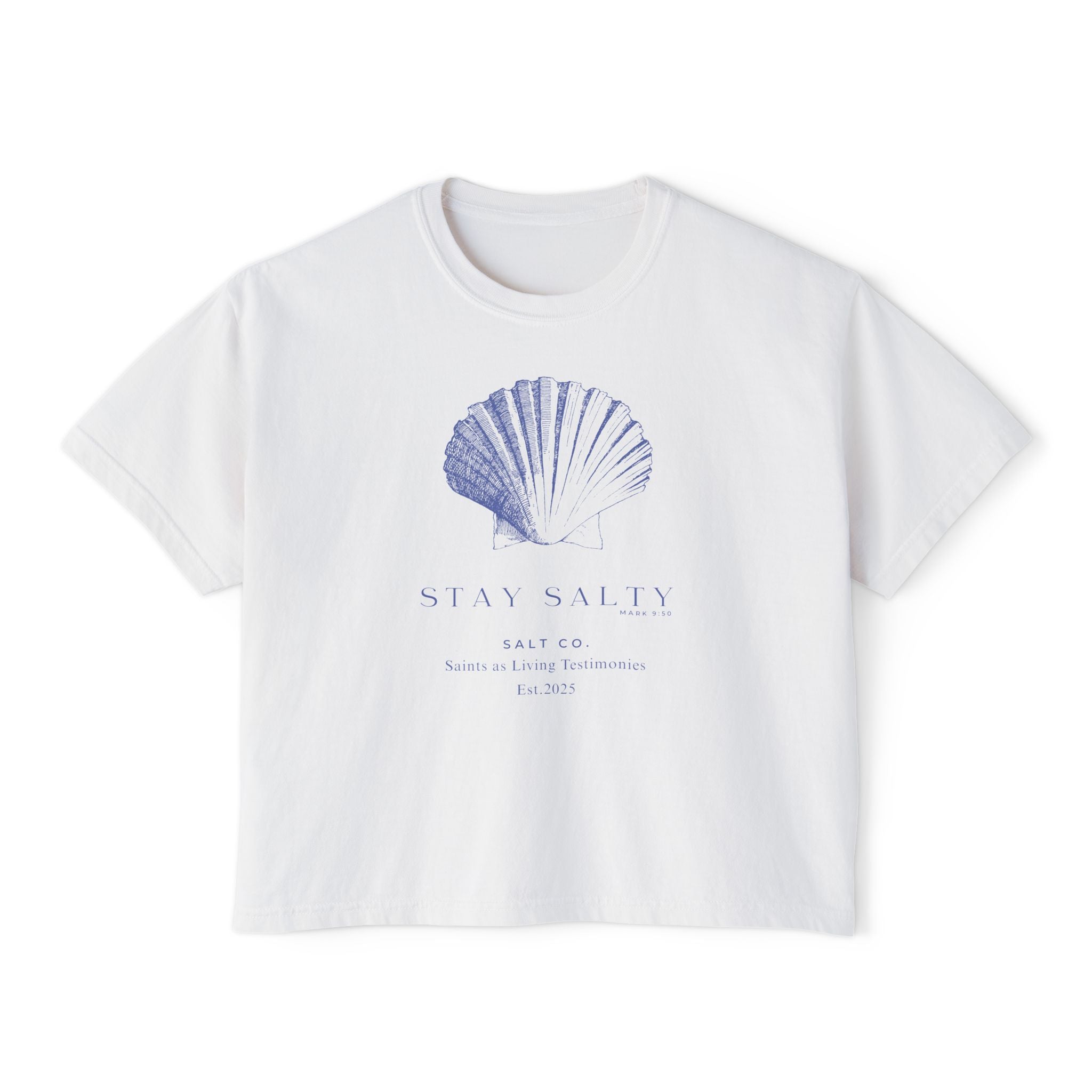 Stay Salty Seashell Women's Boxy Tee