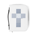 Patchwork Cross Bible Cover — "Saints as Living Testimonies" Zippered Bible Case