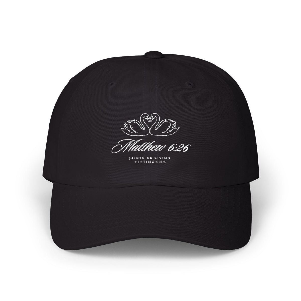 Embroidered Swan Cap