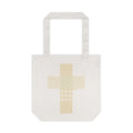 Cotton Tote Bag - Yellow Gingham Patchwork Cross Tote