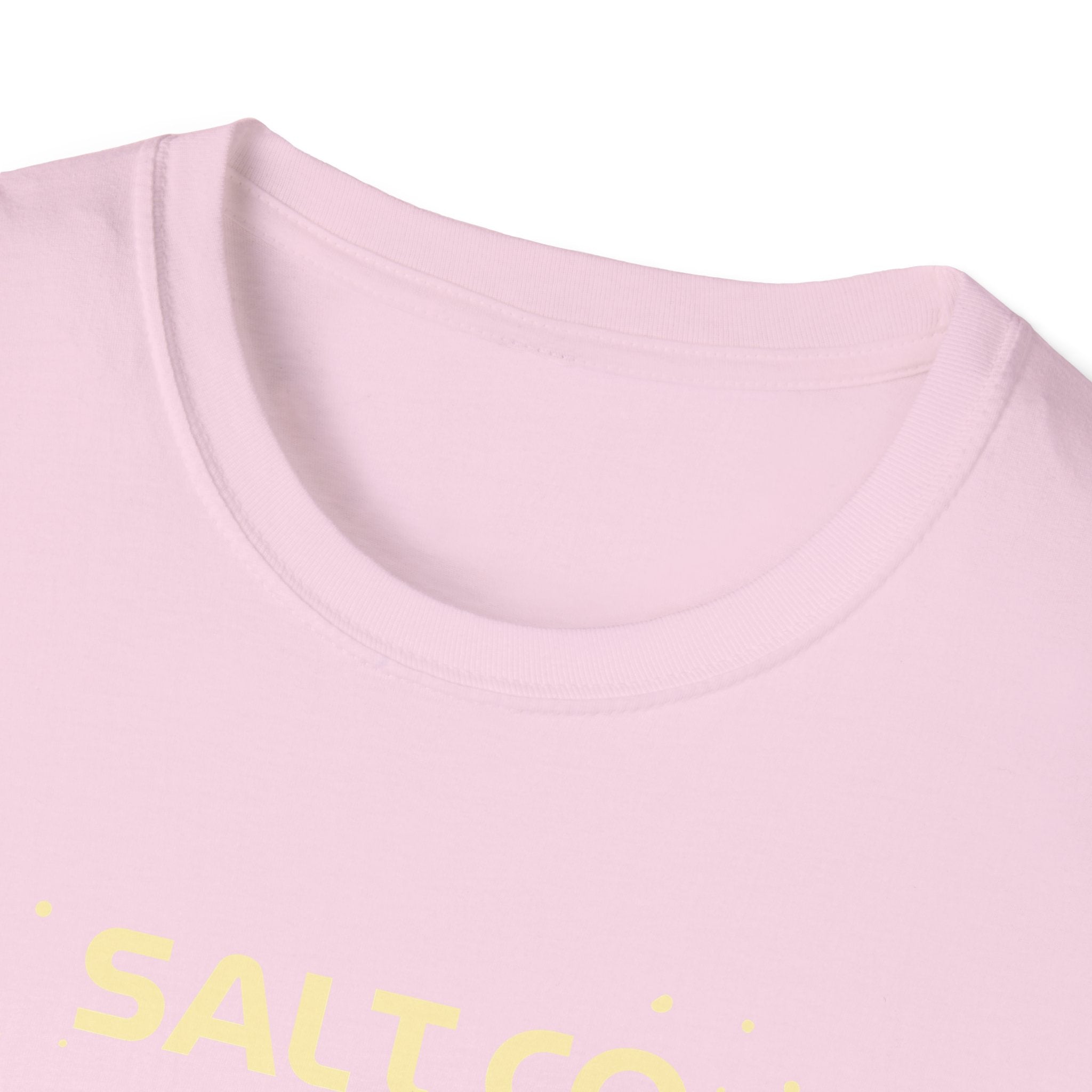 Salty Life Tee — "SALT CO." Minimal Front / Retro Yellow Script Back