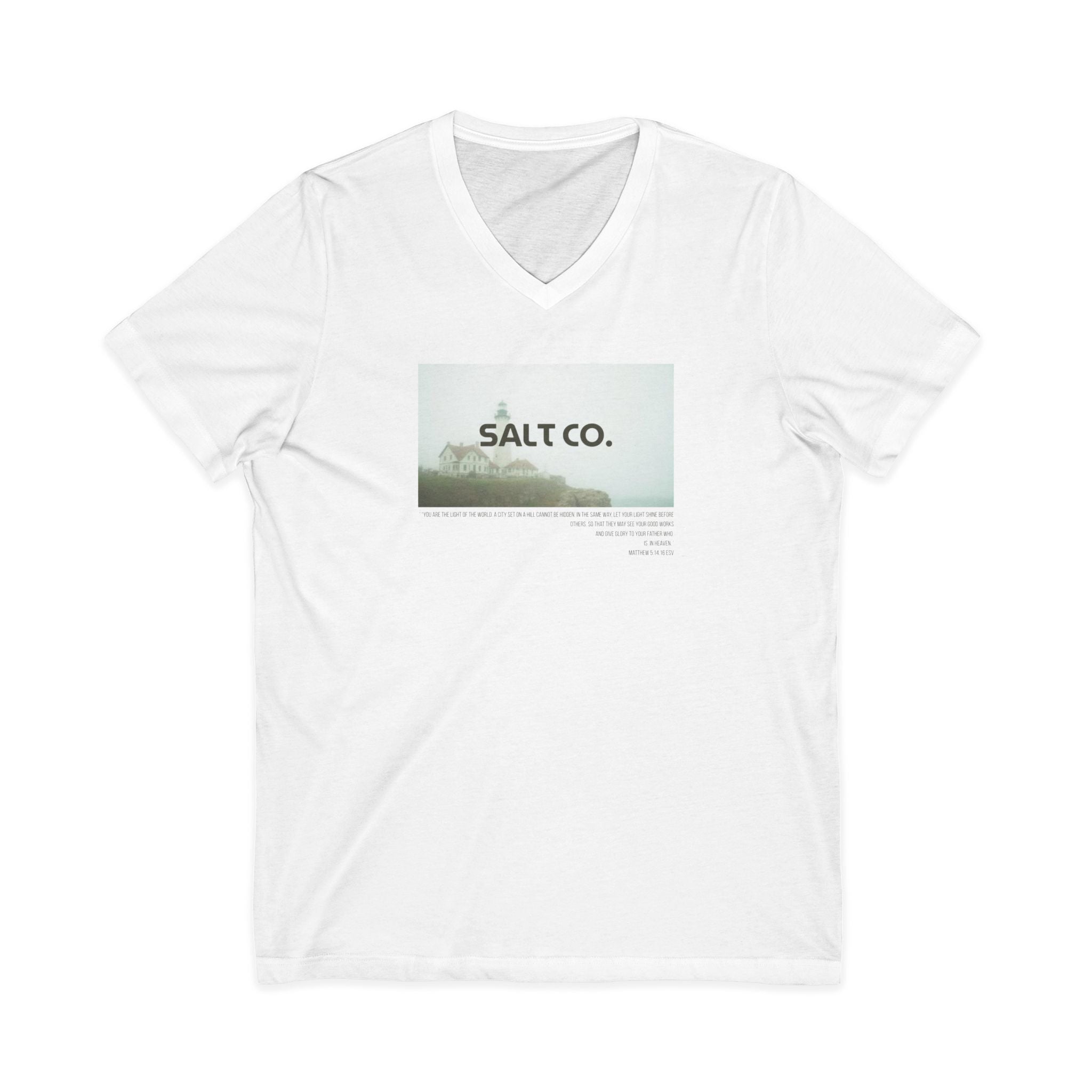 Salt Co. Lighthouse V-Neck Tee — Coastal Lifestyle Graphic Shirt