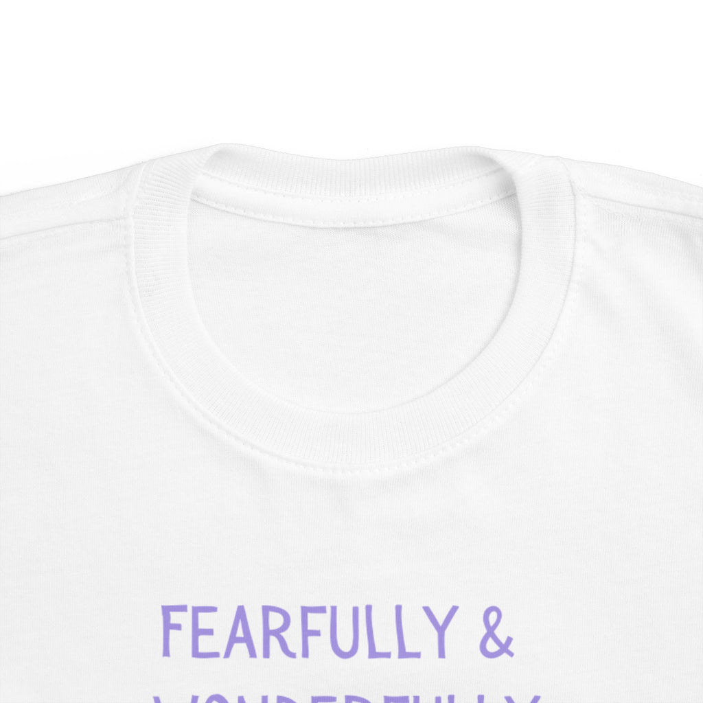 Toddler  Girl Tee — "Fearfully & Wonderfully Made" Kids Shirt