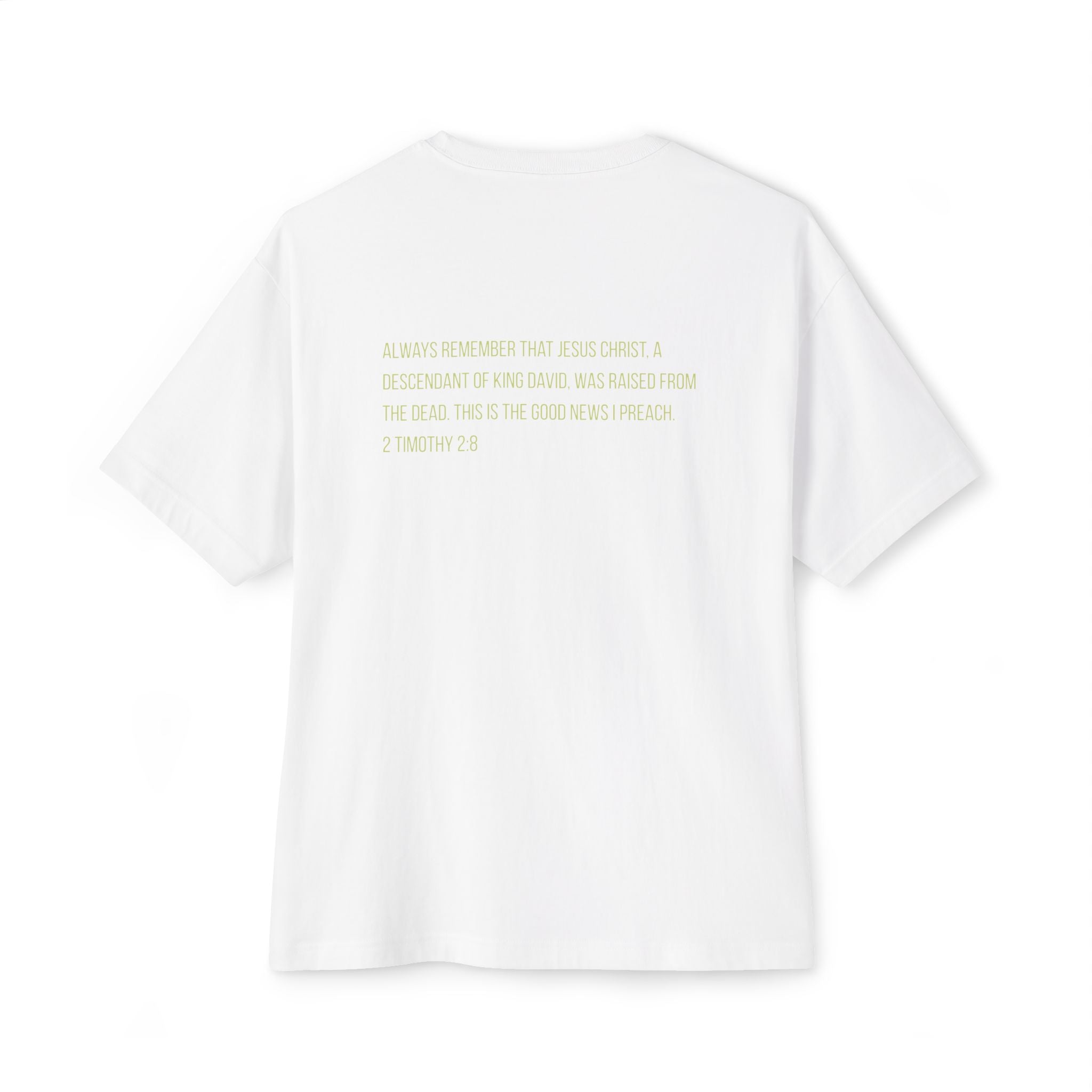 Salt Co. Boxy Tee — Minimalist White & Green Bandanna Graphic T-Shirt