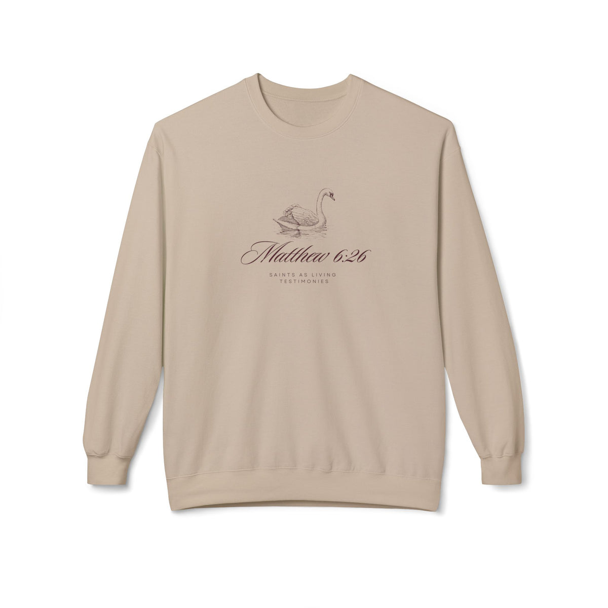 Swan Fleece Crewneck Sweatshirt