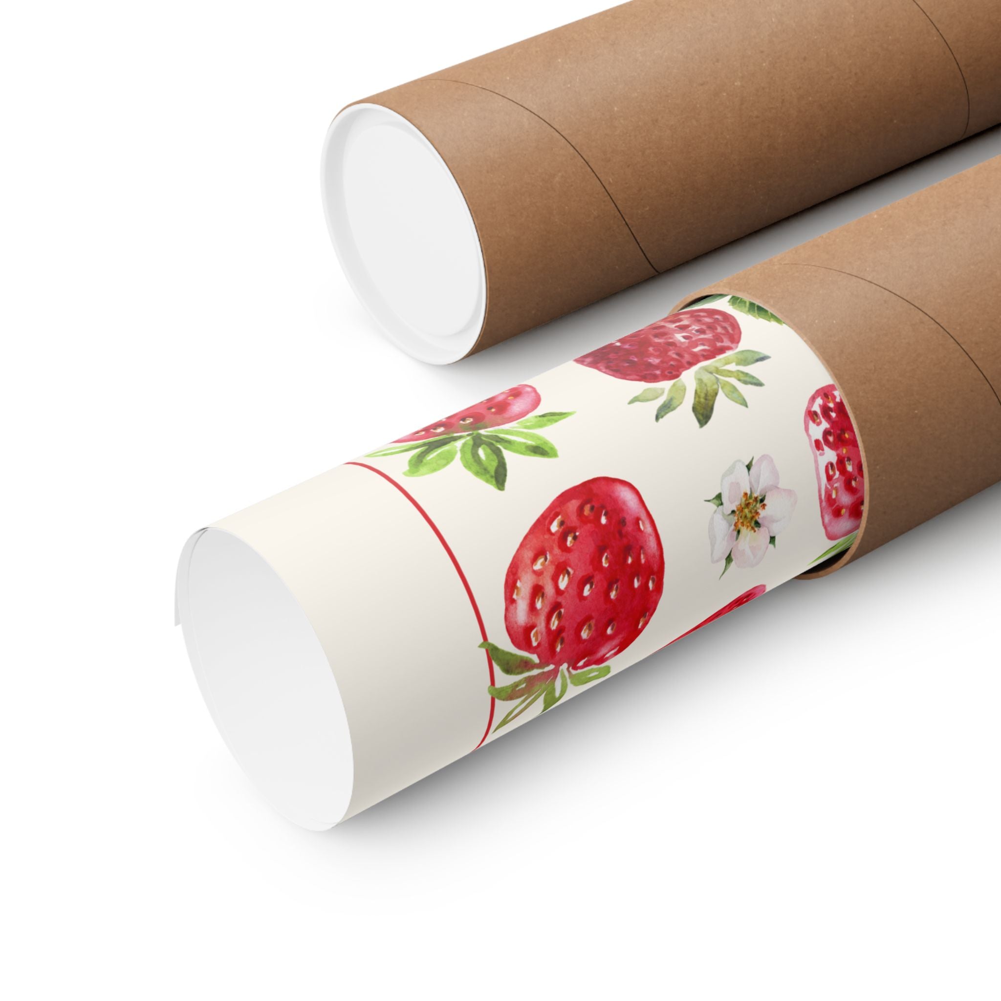 Strawberry Festival Poster — Matte Botanical Vertical Print