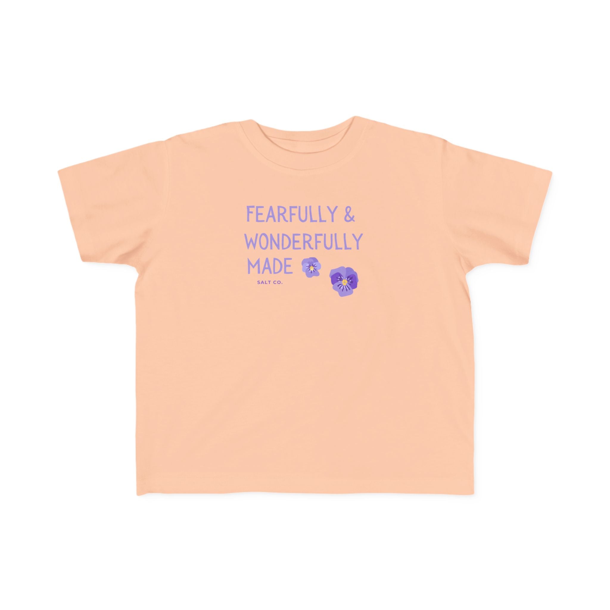 Toddler  Girl Tee — "Fearfully & Wonderfully Made" Kids Shirt