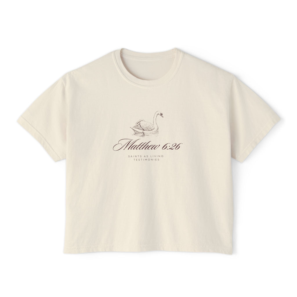 Women's Swan Tee - Matt. 6:26