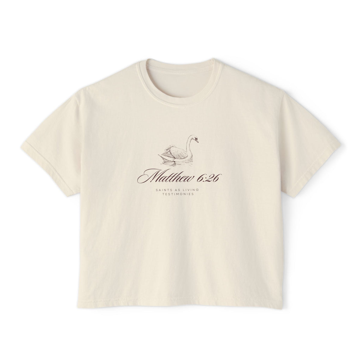 Women's Swan Tee - Matt. 6:26