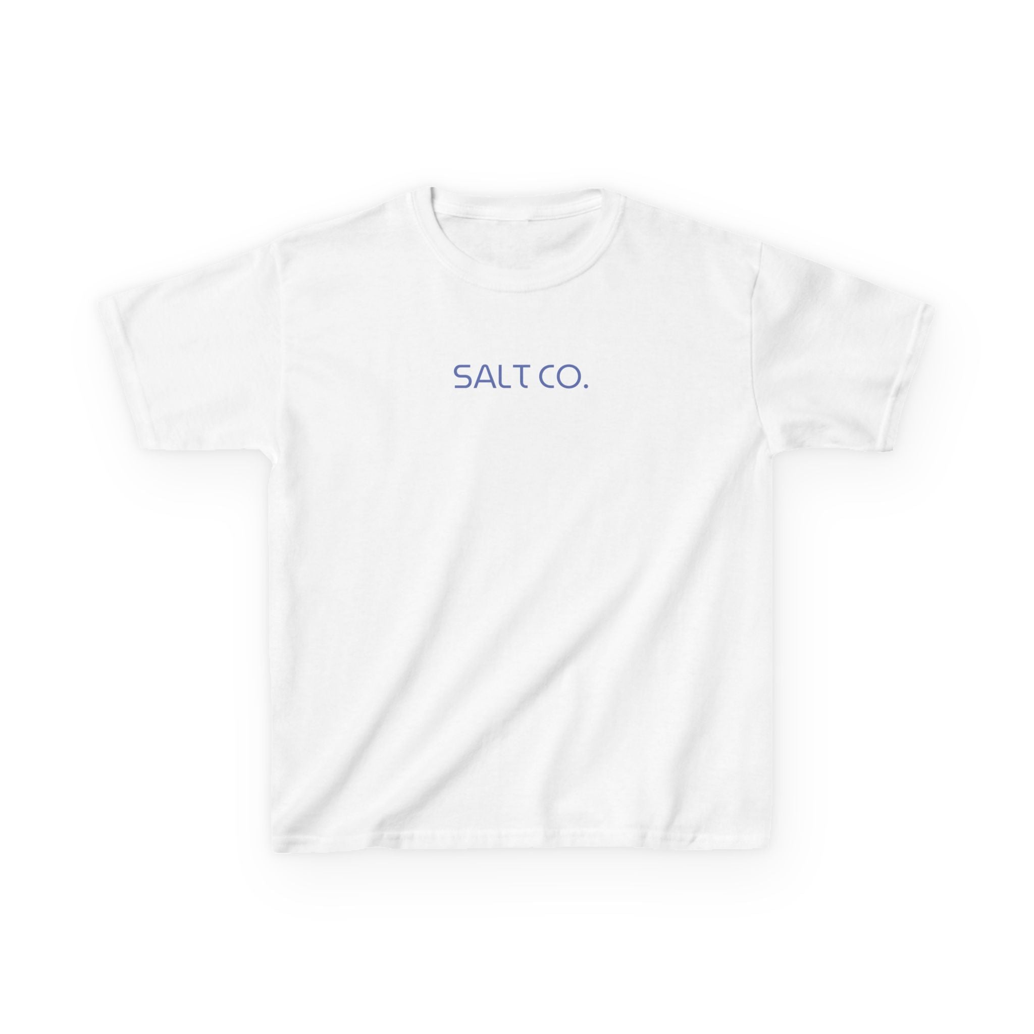 Kids T-Shirt — Salt Co. Surf Logo Tee with 'Even the Wind and the Waves' Back Graphic