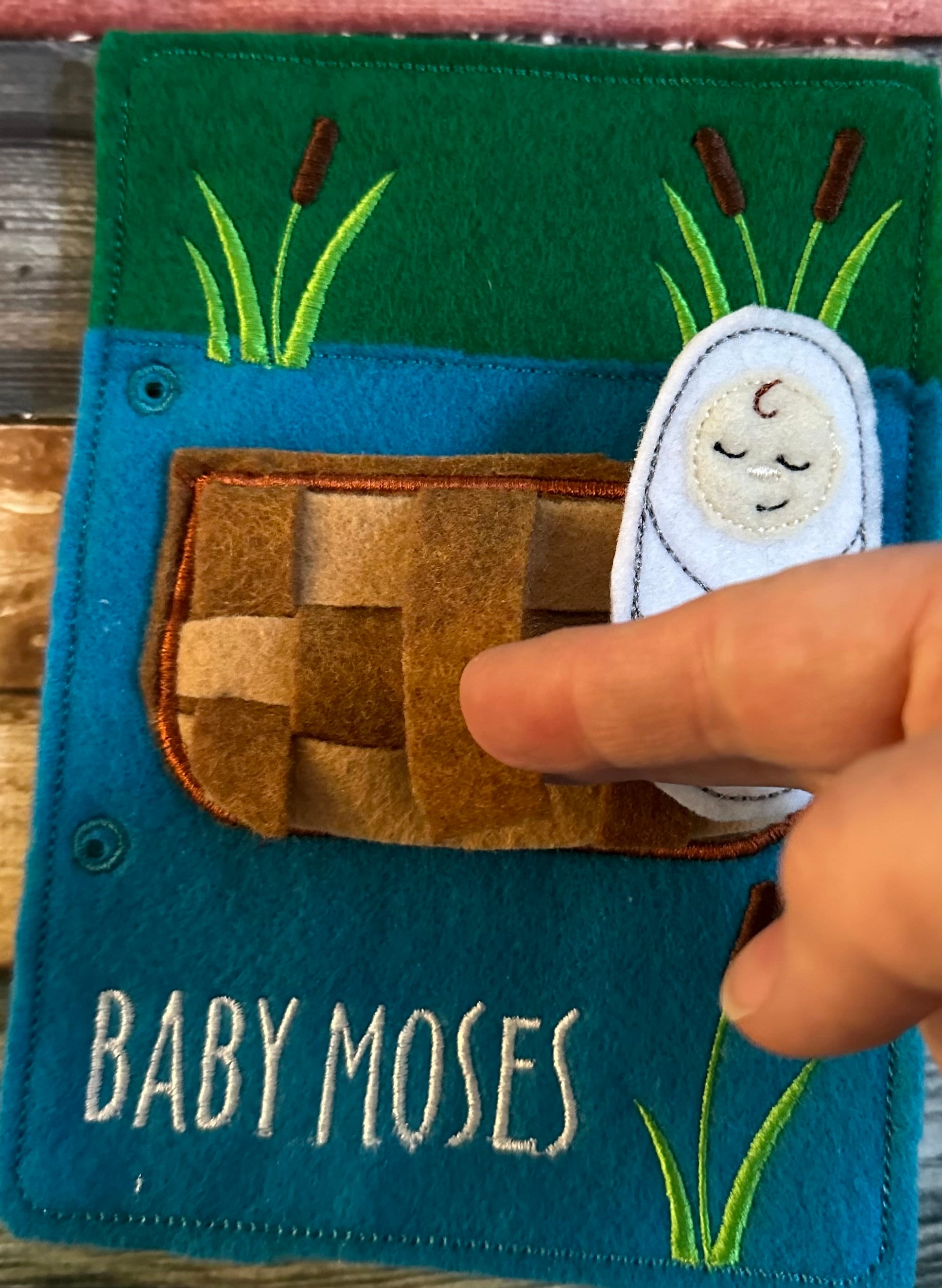 Children's Bible Quiet Book, Interactive Christian Learning Toy,
Baptism Birthday Easter Gift